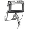 SHAD Serratura para Bauletto SH48 Grigio Scuro
