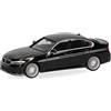 herpa Modellino auto BMW Alpina B3 (F20) berlina, nero, scala 1:87, pezzo da collezione, Made in Germany, plastica Modello in miniatura, 420976-003