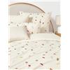 Westwing Collection Copripiumino in cotone percalle con ricamo natalizio Lolly