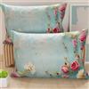PETTI Artigiani Italiani - Coppia di Federe Cuscino 50x70 cm in Microfibra, Cuscini Arredo Camera da Letto, Divano, Salotto, Set 2 Fodere Copricuscino, Federa Shabby 345, 100% Made in Italy