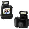 Plyisty Mini Fotocamera Portachiavi, Piccola Videocamera Tascabile 1080P, con Schermo da 1,44 Pollici, Fotocamera in Miniatura con Flash, Filtri Integrati (BLACK)