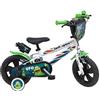 Denver UFO Ref. 2142, Bicicletta Bambino, Bianco/Nero/Verde, Misura 12