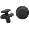 A ABSOPRO Auto Rivetti in Plastica Paraurti Fodera Rifinitura Fissaggio Clip 20mmx7mm Rivetto Nero (Set 20)