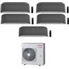 Toshiba CONDIZIONATORE TOSHIBA PENTA SPLIT HAORI 9000+9000+9000+9000+12000 BTU WIFI INVERTER RAS-5M34G3AVG A++