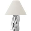 Bloomingville - Lampada da tavolo Silvia - Argento - Gres smaltato