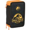 safta JURASSIC WORLD - Astuccio scolastico con 37 utili inclusi, astuccio per bambini, ideale per bambini dai 5 ai 14 anni, comodo e versatile, qualità e resistenza, 12,5 x 5,5 x 19,5 cm