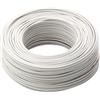 LTC MT100 Cavo Elettrico Unipolare Filo Rame cordina 1,5mmq BIANCO CPR FS17 per Impianti elettrici