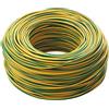 LTC MT100 Cavo Elettrico Unipolare Filo Rame cordina 6mm GIALLO-VERDE CPR FS17 per Impianti elettrici