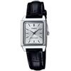 Casio Collection Orologio da polso da donna al quarzo Classico cinturino in Pelle Nero cassa in Ottone display analogico grigio - LTP-V007L-7E1