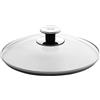 Fissler 001-104-24-200/0, Coperchio in Vetro per Cottura A Vista Diametro 24 cm, Coperchio di Ricambio per Pentole, Padelle E Pentole A Pressione, Trasparente