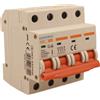 A2ZWORLD MCB Interruttore Magnetotermico Automatico Curva C 4P 4M 6000A C40A AC 400V IP20 IEC60898-1 SB6L