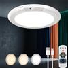 VIIVUU Plafoniera Ricaricabile con Sensore di Movimento,Ricaricabile Lampada da Soffitto a Batteria con Telecomando, 3000K-6500K Dimmerabile Plafoniera LED Soffitto per Corridoio,Cantina