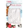 Stampo in silicone Inverno con renne e agrifogli