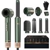 Atopskins 7 in 1 Asciugacapelli Hair Styler Atopskins 110000 giri/min Spazzola Asciugacapelli Multifunzione, Air Styler Set con Airflow Arricciacapelli,Spazzola Phon, per Arricciatura,Stiratura, Volumizzante