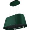 Faber Cappa a isola sospesa BEAT XL DF/BK MATT KL F80 345.0740.253 finitura verde/nero opaco da 80 cm - PREZZO PROMO FINO AL 22/09