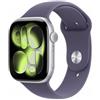 Apple Watch Series 11 GPS + Cellular 46mm, Cassa in Alluminio color Argento con cinturino Viola Nebbia Sport Band - M/L - MFCR4QL/A - Apple Watch>Watch Series 11