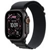 Apple Watch Ultra 3 GPS + Cellular 49mm, Cassa in Titanio color Nero con cinturino Nero Alpine Loop - Small - MF0Q4QL/A - Apple Watch>Watch Ultra 3