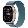 Apple Watch Ultra 3 GPS + Cellular 49mm, Cassa in Titanio Naturale con cinturino Blu Chiaro Alpine Loop - Small - MEWK4QL/A - Apple Watch>Watch Ultra 3