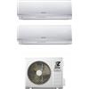 Zephir Climatizzatore Dual Split Inverter 9000 + 12000 Btu /h Inverter Classe A++/A+ (Unità Interna + Unità Esterna) - ZDUO 9000 + 12000