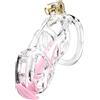 SuperLove Ultimate Chastity Cage Clear Size L