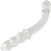 SuperLove Glass Perfect Double G-Spot Dildo Clear