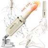 SuperLove Triple Stimulation Sex Machine Heating, Thrusting & Vibrating Soft Silicone White