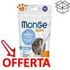 Monge Cat Gift Filled & Crunchy Kitten Trota e Latte - CONFEZIONE RISPARMIO - Confezione Da 60 Gr