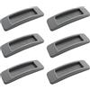 JJWNMLL 6 Pezzi Self Stick Maniglia Autoadesive Manopole,Maniglie Adesive per Porte Vetro,Assistente per e Finestre porte scorrevoli autoadesive (grigio)