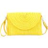 LHHMZ Pochette da donna in paglia Borse a tracolla estive Borse a tracolla in paglia intrecciata Pochette da spiaggia