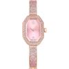 SWAROVSKI OROLOGIO BANGLE DEXTERA, BRACCIALE IN ACCIAIO INOSSIDABILE, SWISS MADE ROSA