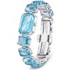SWAROVSKI OROLOGIO MILLENIA, BRACCIALE CON TAGLIO OCTAGON AZZURRO