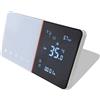 A2ZWORLD Termostato WIFI Con Meteo Protocollo WIFI 2.4G TUYA, Smart Life Rettangolare Compatibile Con Scatola 502 e 503 Riscaldamento Caldaia a Gas Bianco / Nero 5A 95-240V IP20