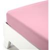 Caleffi 76506 Jersey Inferiore Lenzuolo per Piazza e Mezza Letto, Rosa