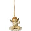 Goebel Statuetta di angelo sulla strada verso la terra - Champagne Messaggeri del cielo Natale