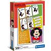 Clementoni - 35105 - Puzzle Mafalda - puzzle adulti 500 pezzi, puzzle fumetti - Made in Italy, puzzle Clementoni, fumetti Mafalda, comic strip Mafalda Quino