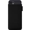 Adore June Custodia Classic Recycled Nero Compatibile con iPhone 13 Mini/iPhone 12 Mini, Tessuto Moderno in R-PES sostenibile. Prodotto in Europa