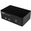 StarTech.com Switch KVM USB doppio DisplayPort 2 porte con audio e hub USB 2.0
