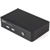 StarTech.com Switch KVM HDMI USB 2 porte, con audio e hub USB 2.0