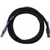 QNAP CAB-SAS30M-8644 cavo Serial Attached SCSI (SAS) 3 m Nero, Metallico