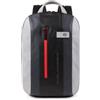 Piquadro Zaino Urban in pelle 39 cm Scomparto per laptop grigio
