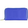 Mywalit Portafoglio grande in pelle con doppia zip 18 cm blu