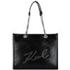 Karl Lagerfeld Skuare Borsa shopper 33.5 cm nero