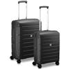 MODO by Roncato Starlight 3.0 4 ruote Set di valigie 2 pezzi con piega di espansione nero