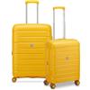 MODO by Roncato Starlight 3.0 4 ruote Set di valigie 2 pezzi con piega di espansione giallo