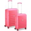 MODO by Roncato Starlight 3.0 4 ruote Set di valigie 2 pezzi con piega di espansione arancia
