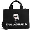 Karl Lagerfeld Ikon Borsa shopper 33.5 cm nero