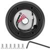 Terisass Adattatore per corto per volante Kit a sgancio rapido nero SRK-160H Adatto per Miata RX-7