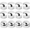 Tbest Coperchio dado ruota universale Coperchio bullone di protezione Coperchio dado cerchione Coperchio tappo anti polvere 20 pz 17mm Dado Ruota auto auto Protezione vite Vite (Grigio)