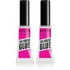 NYX Professional Makeup The Brow Glue Gel Sopracciglia Fissante Istantaneo Effetto Laminazione Tenuta 16h Trasparente - 2 Flaconi da 5g
