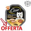 Cesar Dog Ricette Classiche con Manzo e Pollo in Patè - Vaschetta Da 150 Gr - CONFEZIONE RISPARMIO